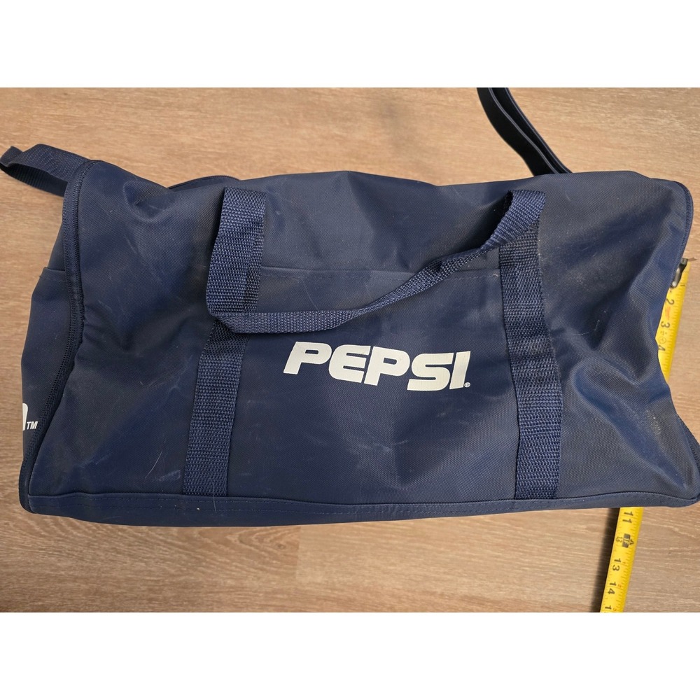 Vintage Pepsi‎ The Joy of Cola Duffel Bag Navy Blue Travel Gym Sports Bag